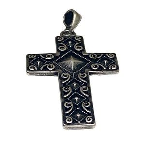 RARE  Cross Pendant • Men Pendant • Women Pendant • Silver Pendant  Silver